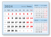 Календарный блок 3в1 Голубой